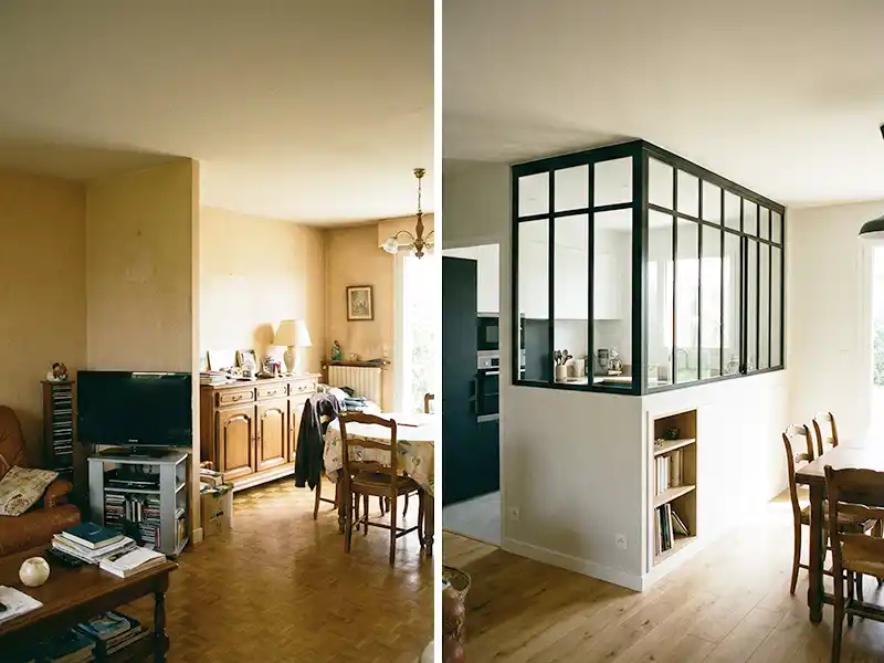 Exemple avant après aménagement intérieur - Destpec
